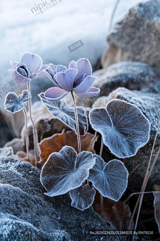 高清冰凌花