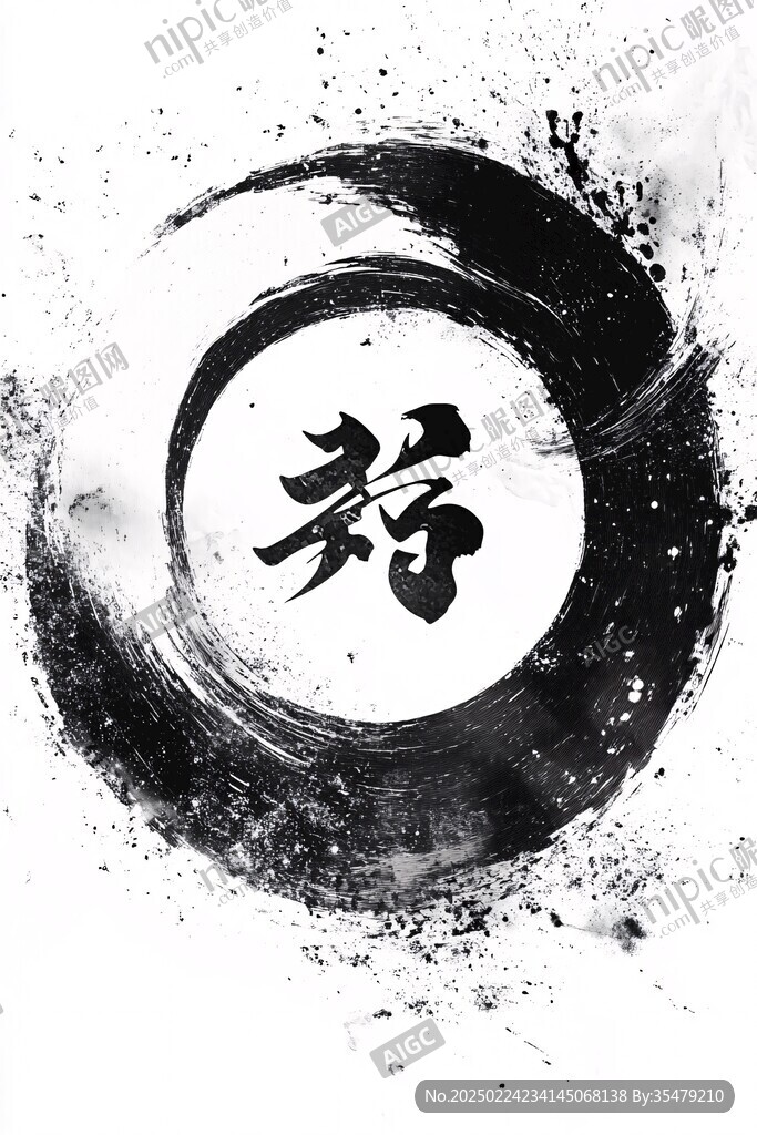 水墨招聘背景