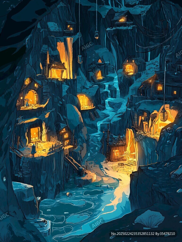 魔幻场景插画