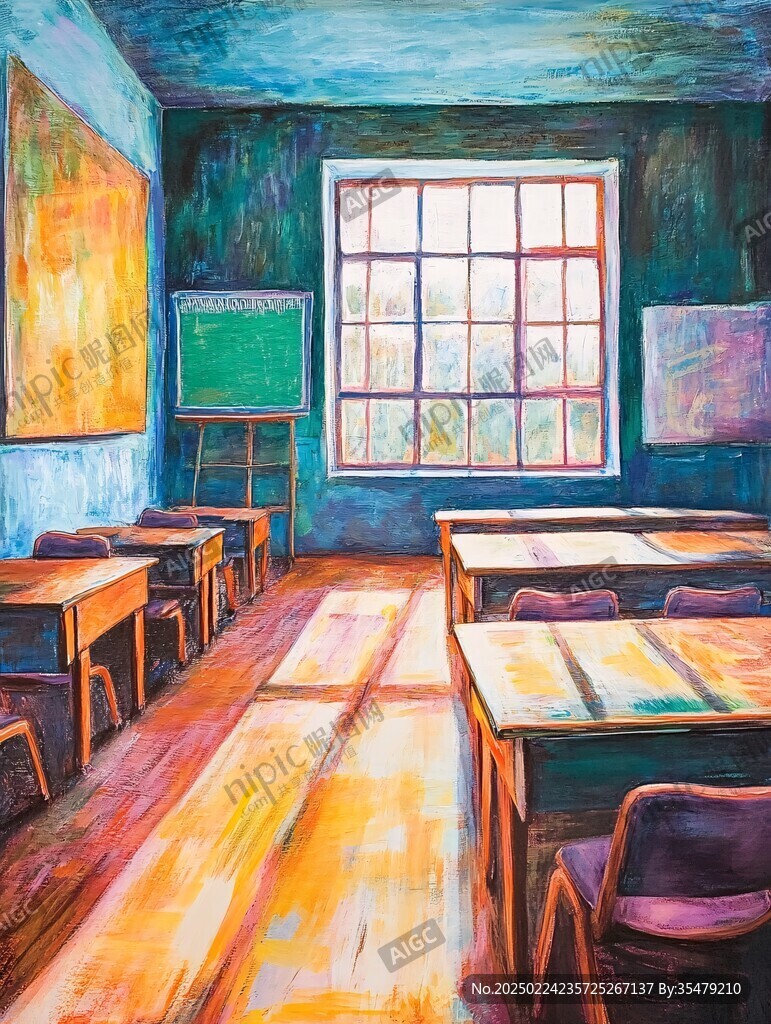 教室插画