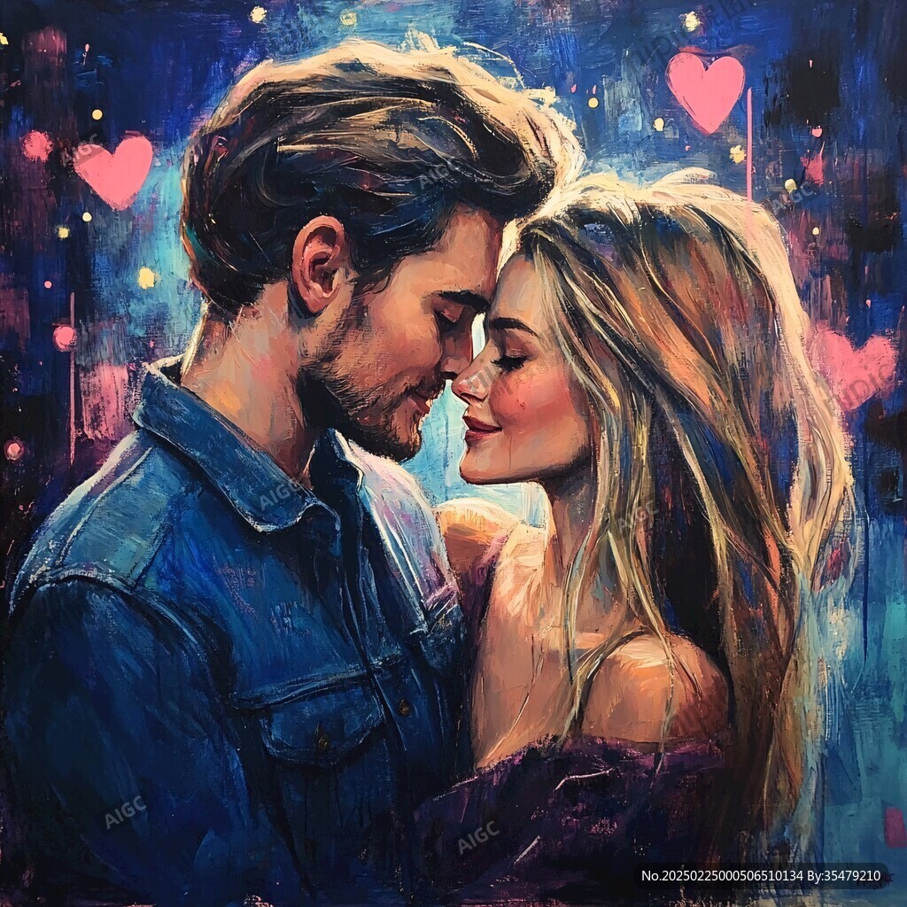 情侣油画