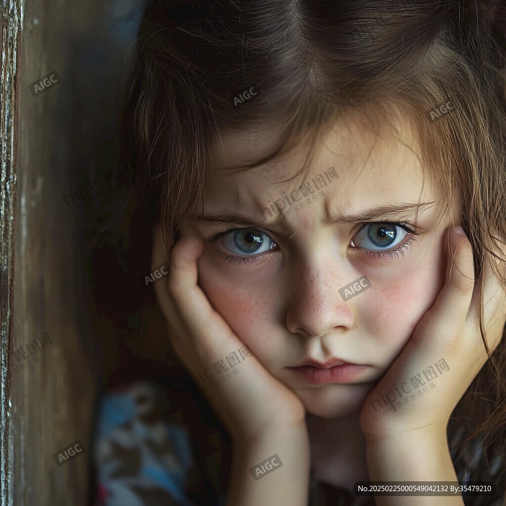 怡然自得的小女孩壁纸