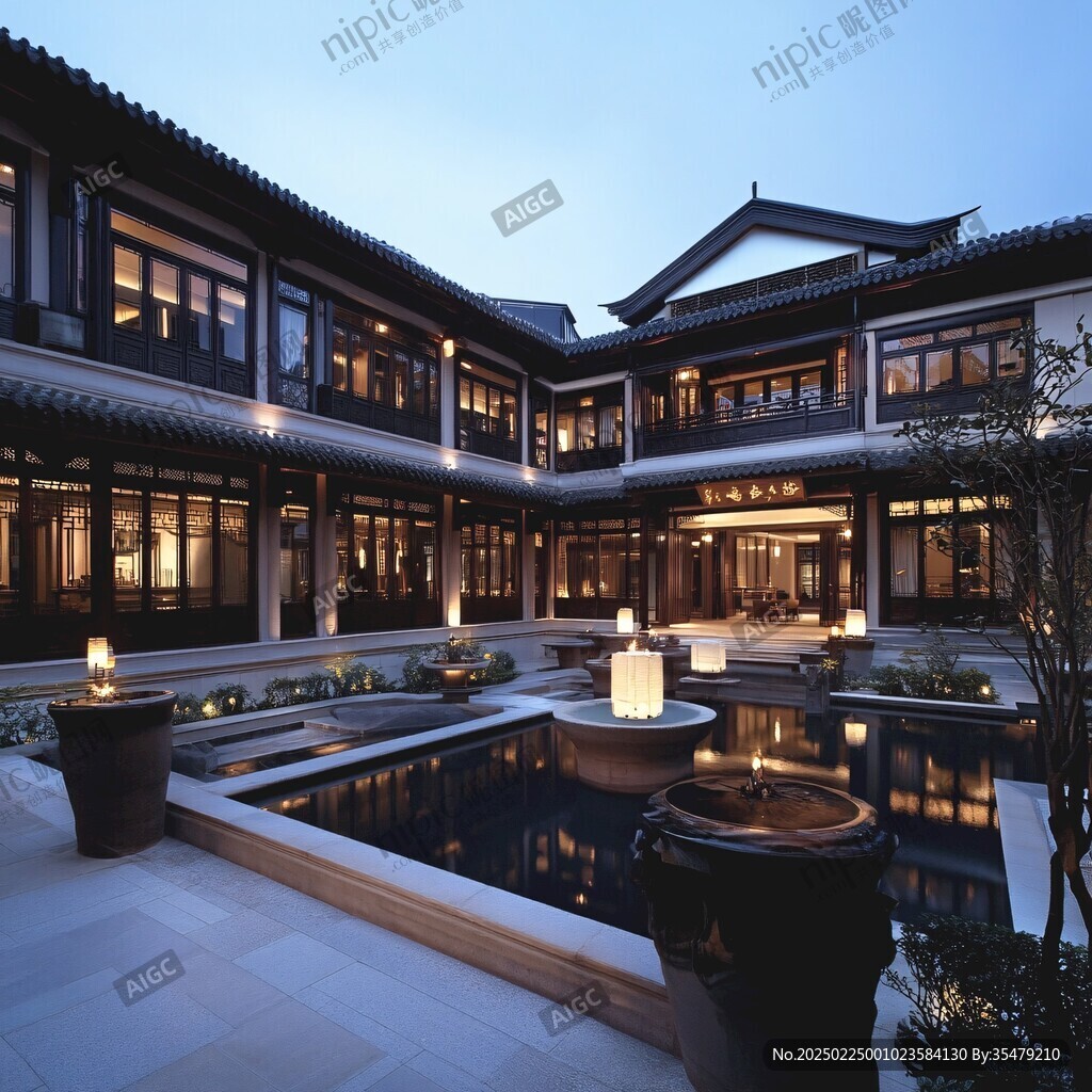 新中式豪宅中式建筑