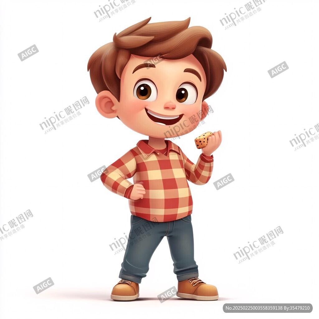 卡通q版男孩人物形象