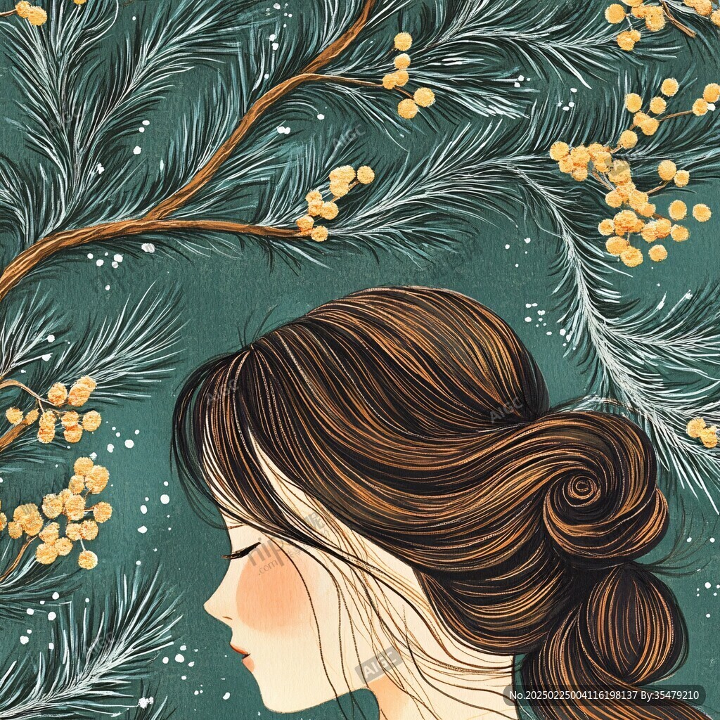 美容洗护包装插画
