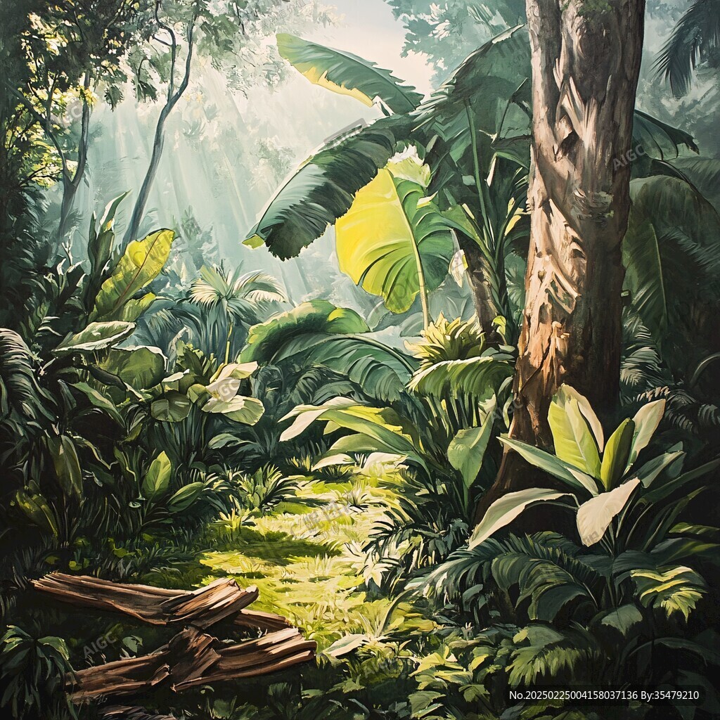 热带雨林插画