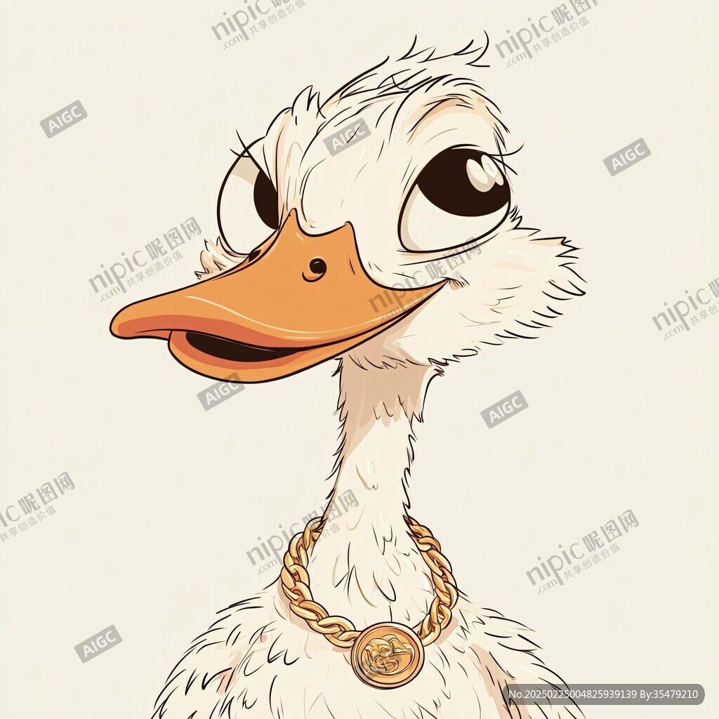 狮头鹅插画