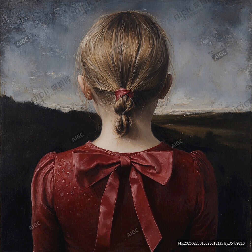 少女油画
