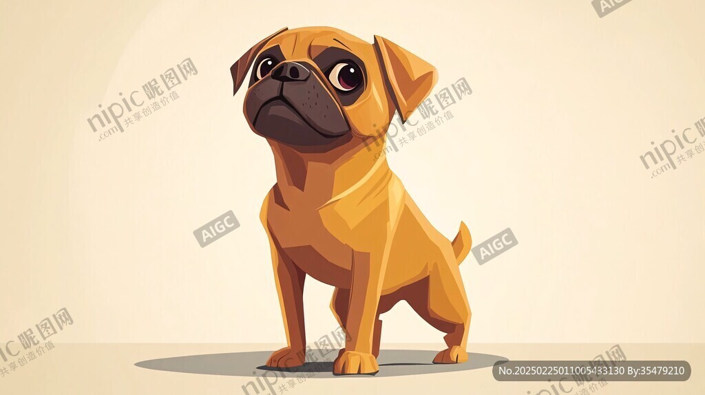 狗狗插画设计