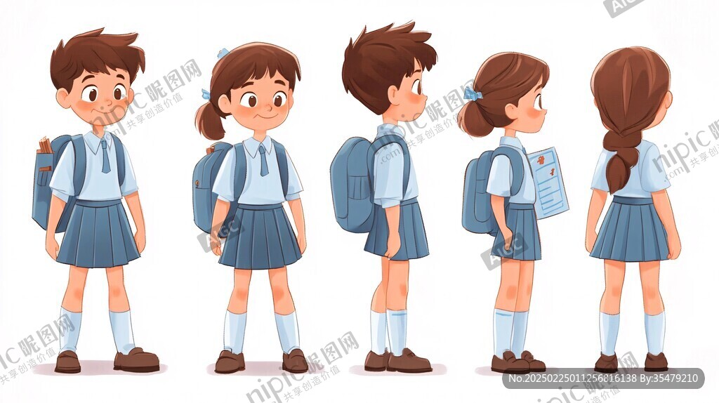小学生人物设计