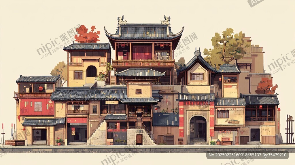 古韵东方建筑风格