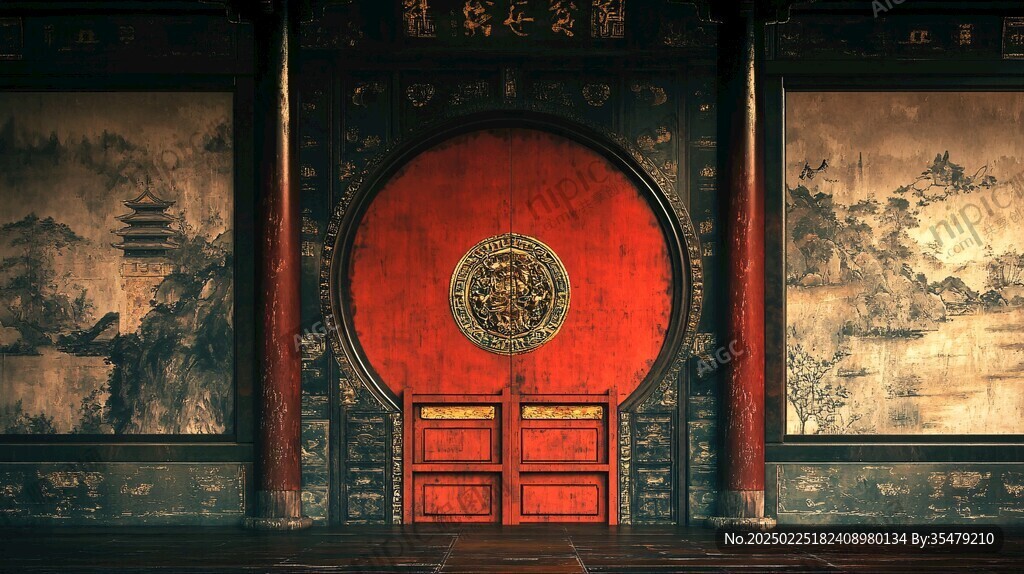 古代宫廷之门