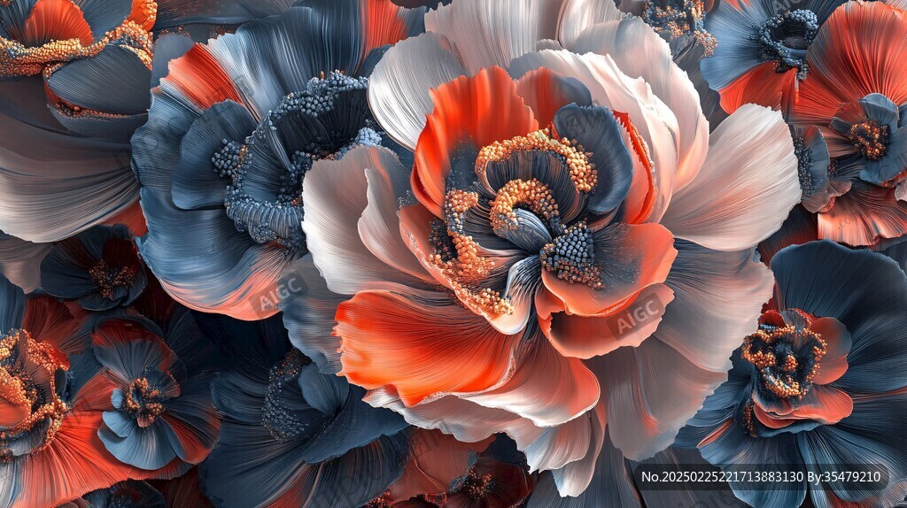 抽象花卉艺术