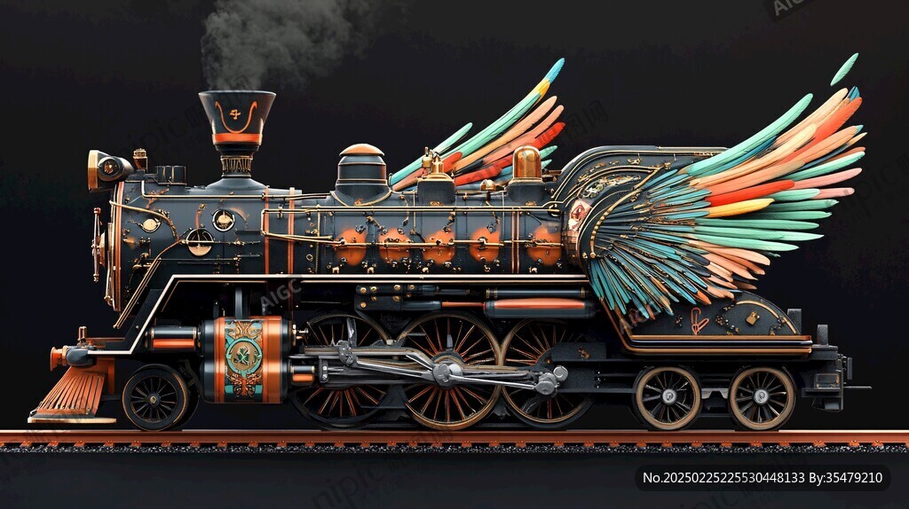 蒸汽朋克幻想火车