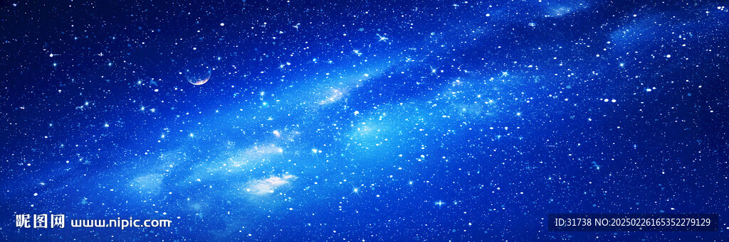 蓝色宇宙星空背景