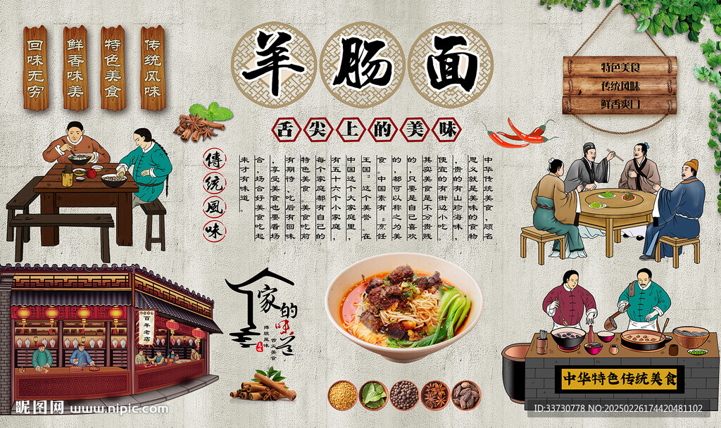 羊肠面
