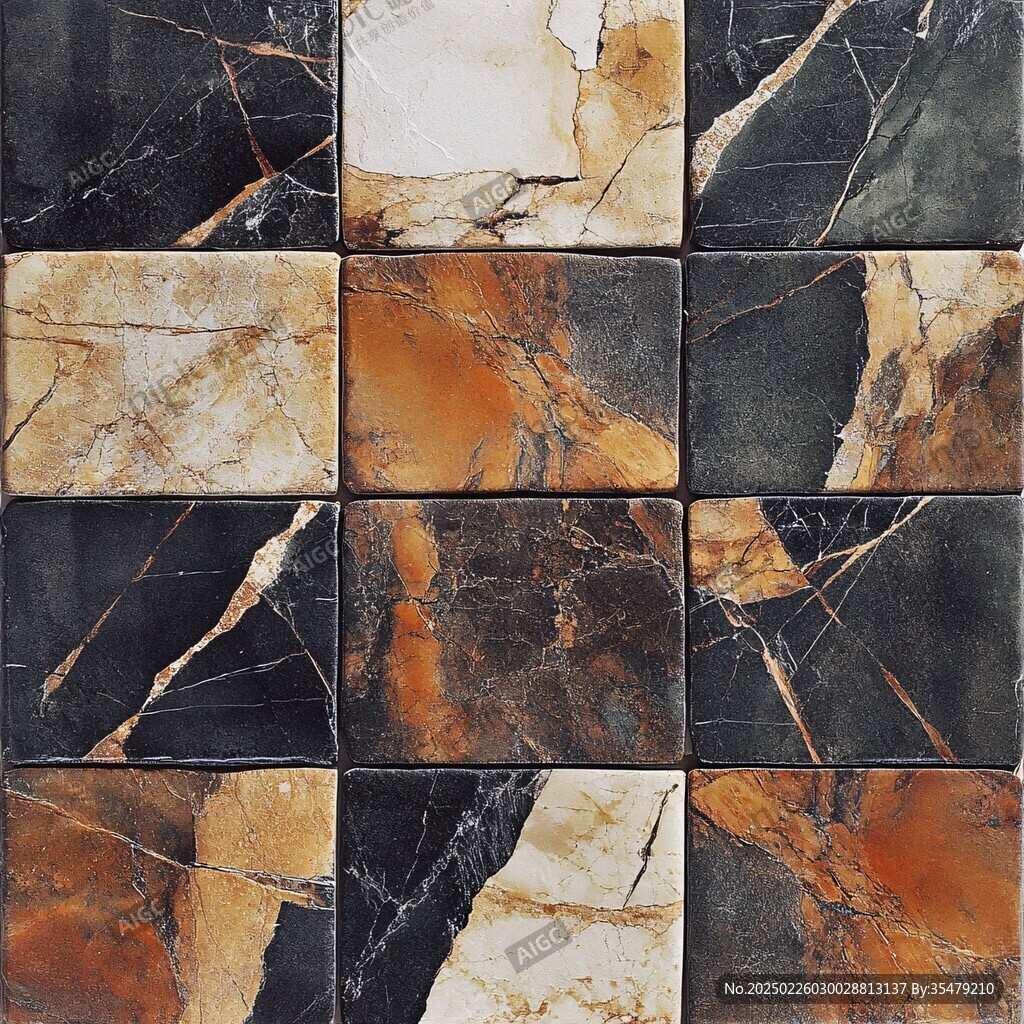 marble patterns in various shades and textures
