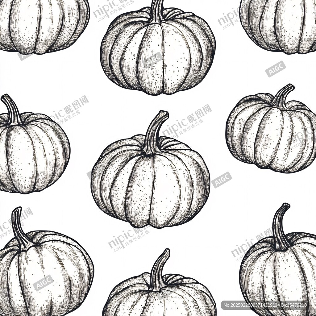 南瓜图案背景