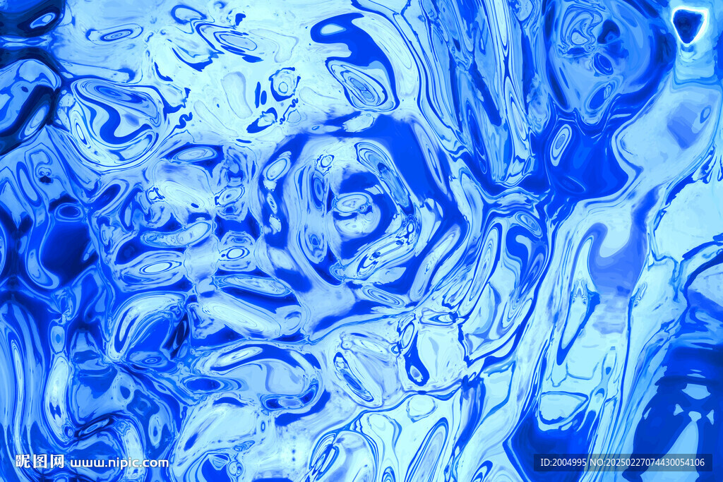蓝色水波纹