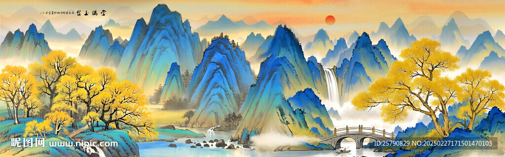 山水画国画山水画