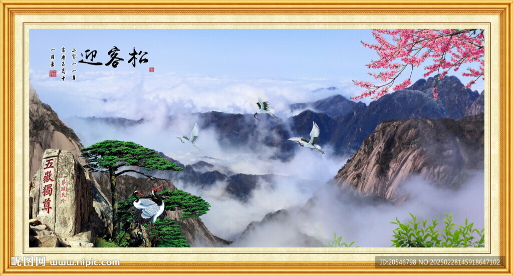黄山迎客松
