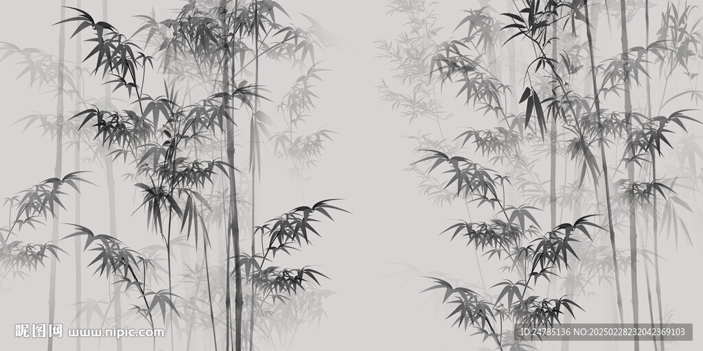 水墨竹子