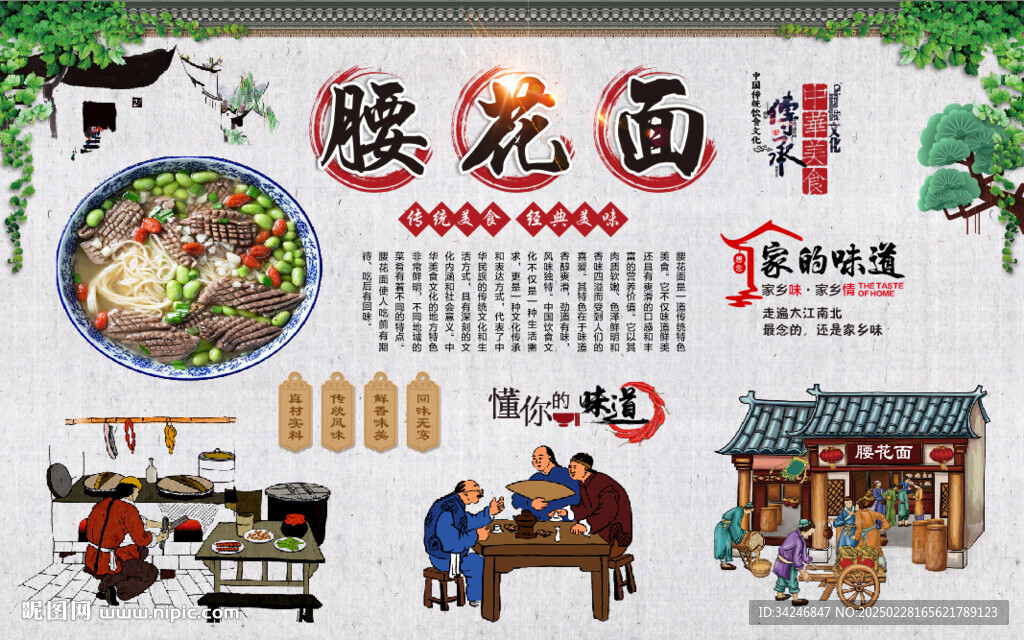 腰花面