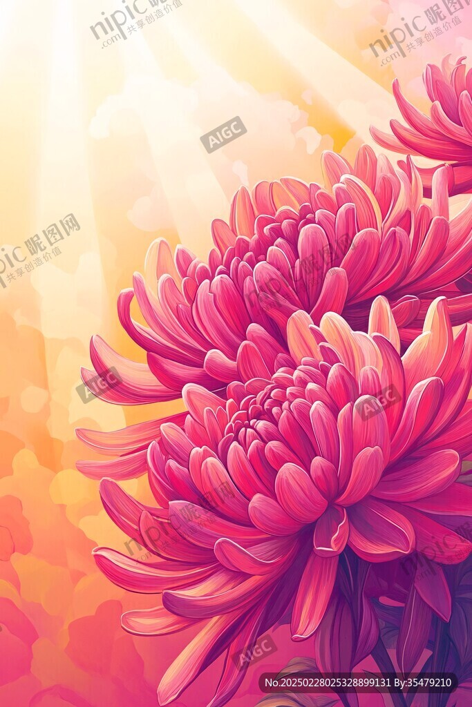 金光灿烂的菊花盛宴