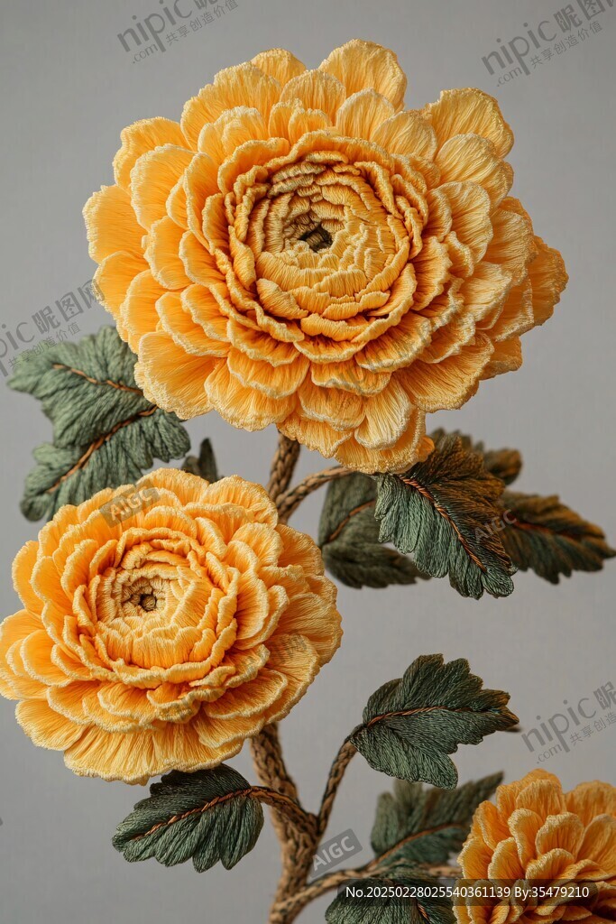绚丽绣花艺术