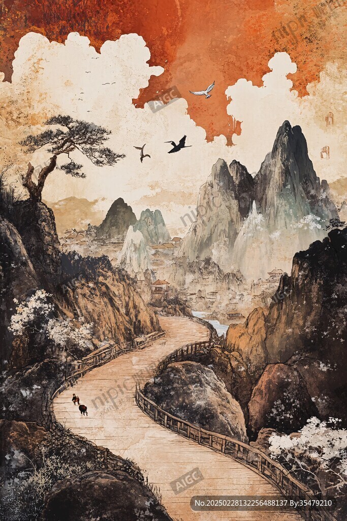 山水画中的曲径通幽