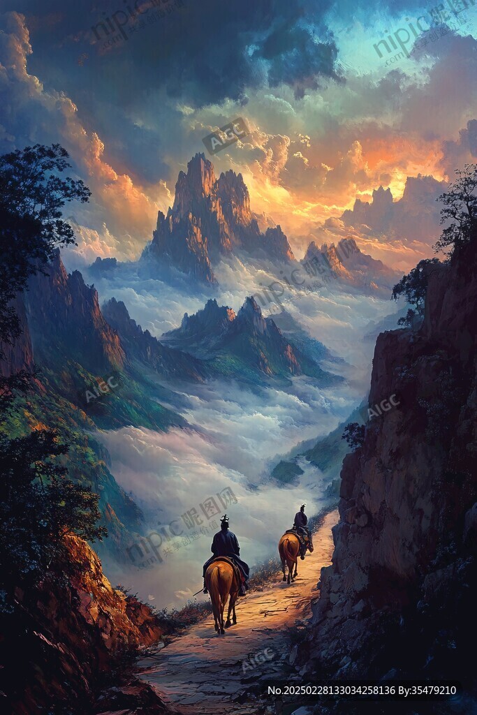 云雾缭绕的山谷之旅