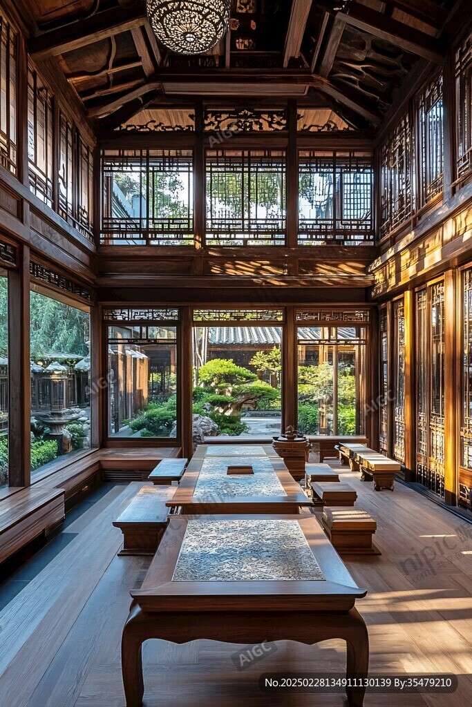 古韵中式园林建筑