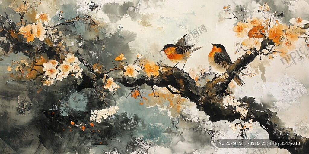 花鸟画之春意浓浓