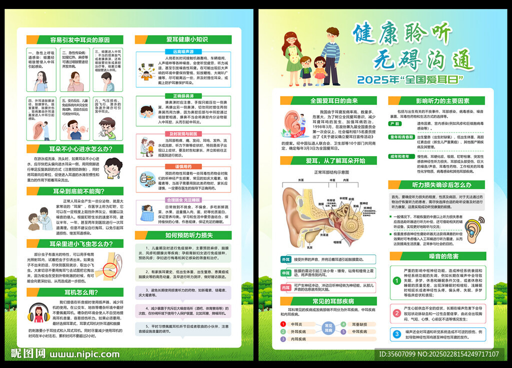 2025爱耳日宣传单