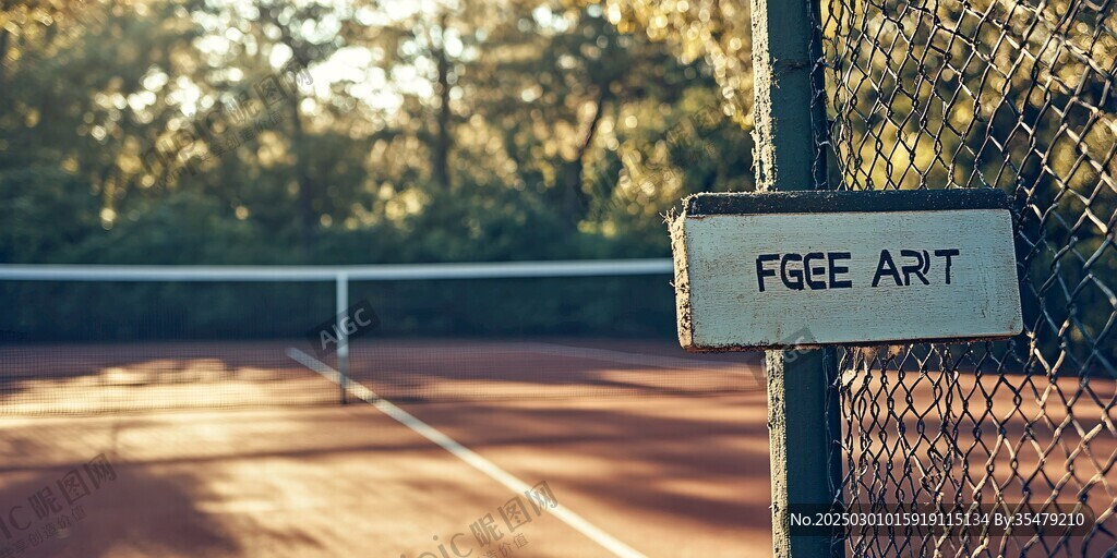 森林中的网球场