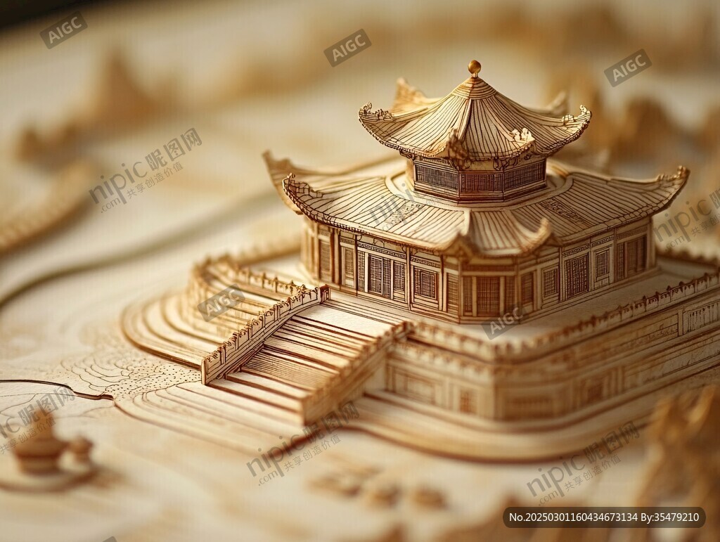 精雕细琢的建筑模型