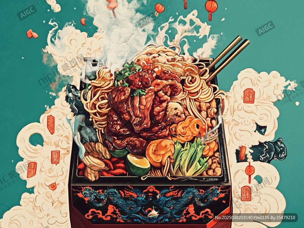 热气腾腾的麻辣烫