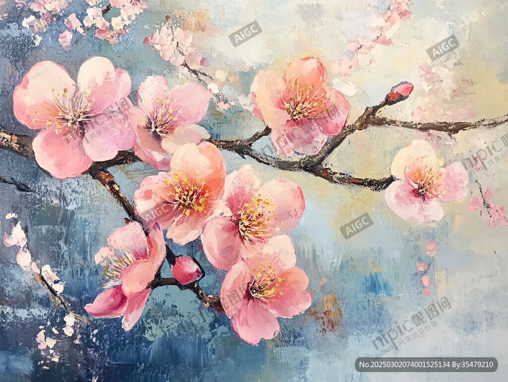 春日里 桃花朵朵绽放
