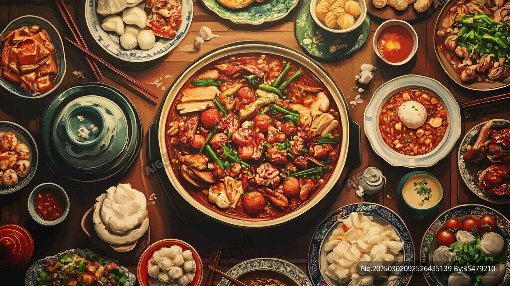 美味中国菜肴盛宴