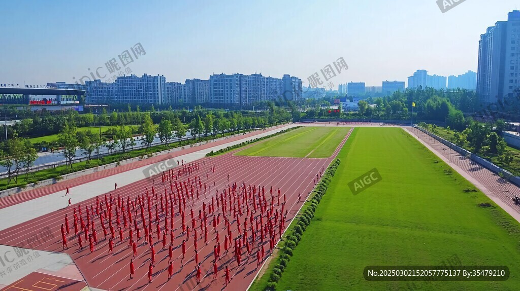 城市操场风光