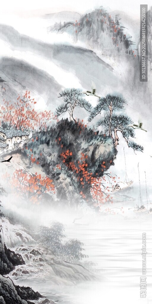 爆款 最新意境玄关 tif分层