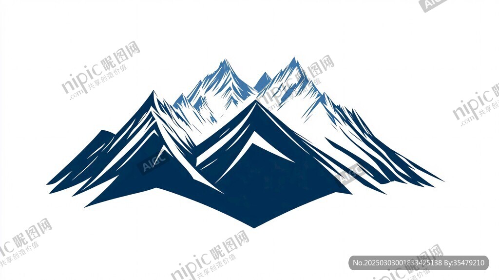 山脉的抽象艺术