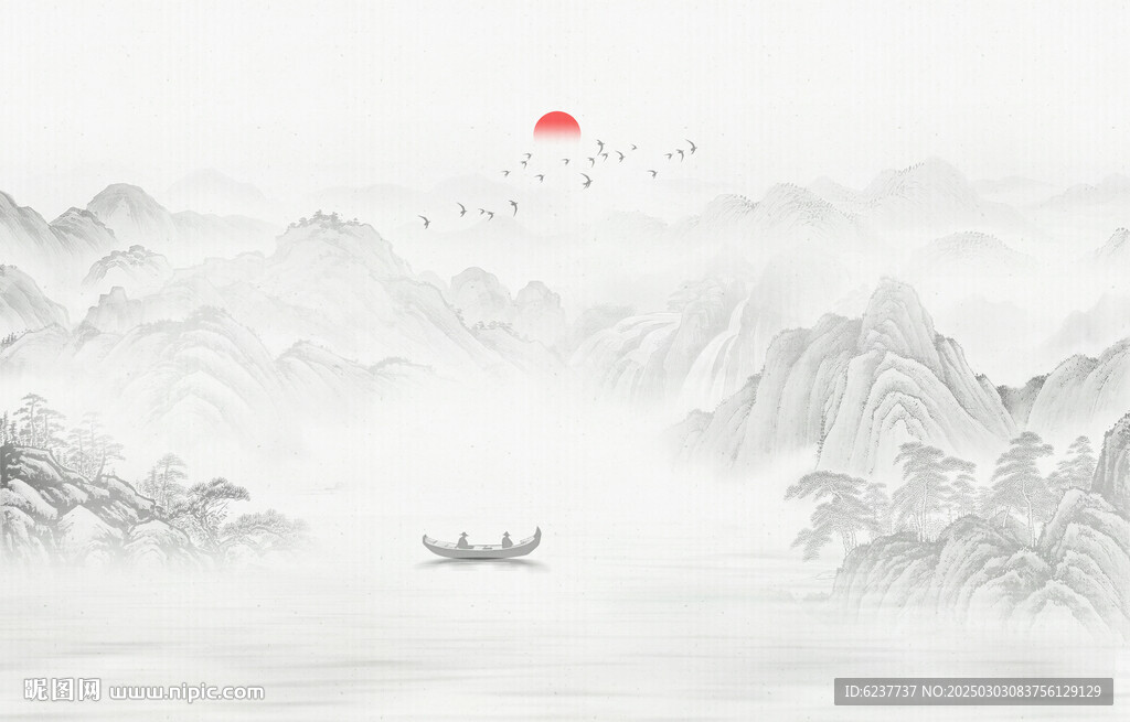 新中式背景墙