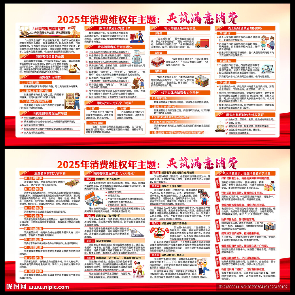 315消费者权益日展板
