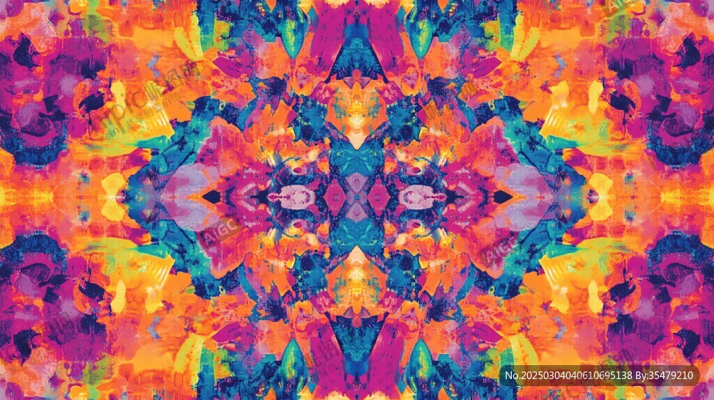 对称的万花筒图案