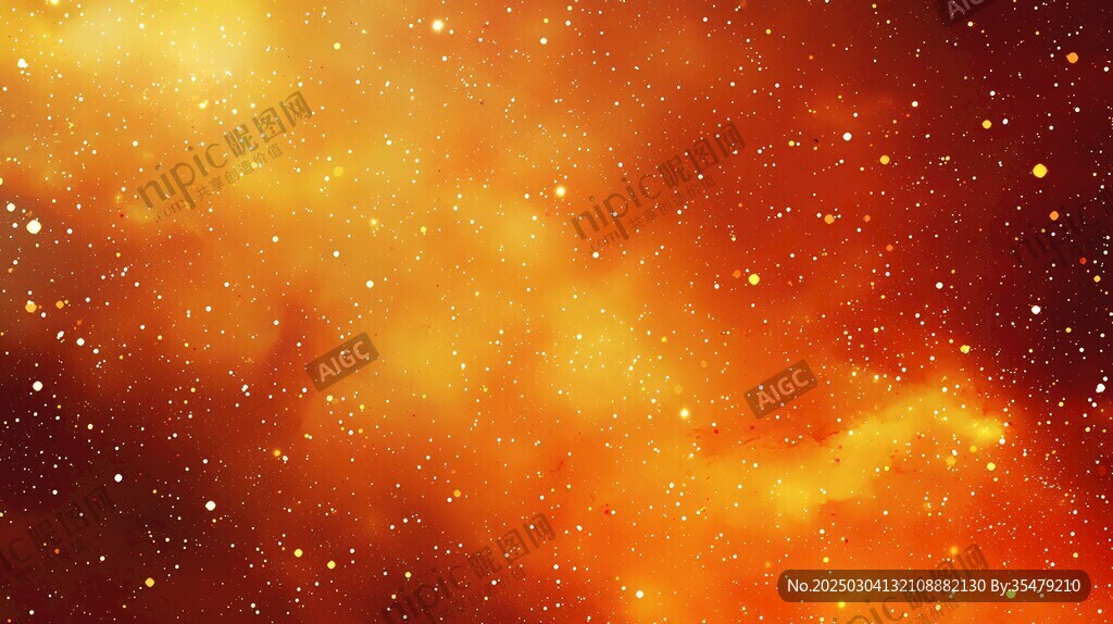火红的宇宙之夜