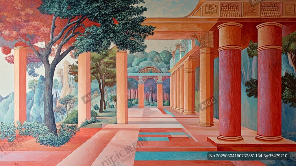 古代廊道的幻想