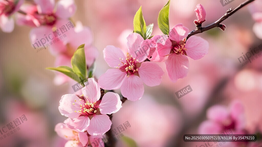春日里 桃花朵朵开