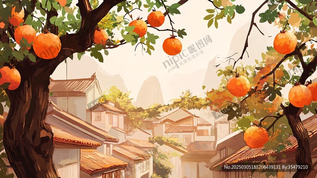 橙色乡村 秋日韵味浓