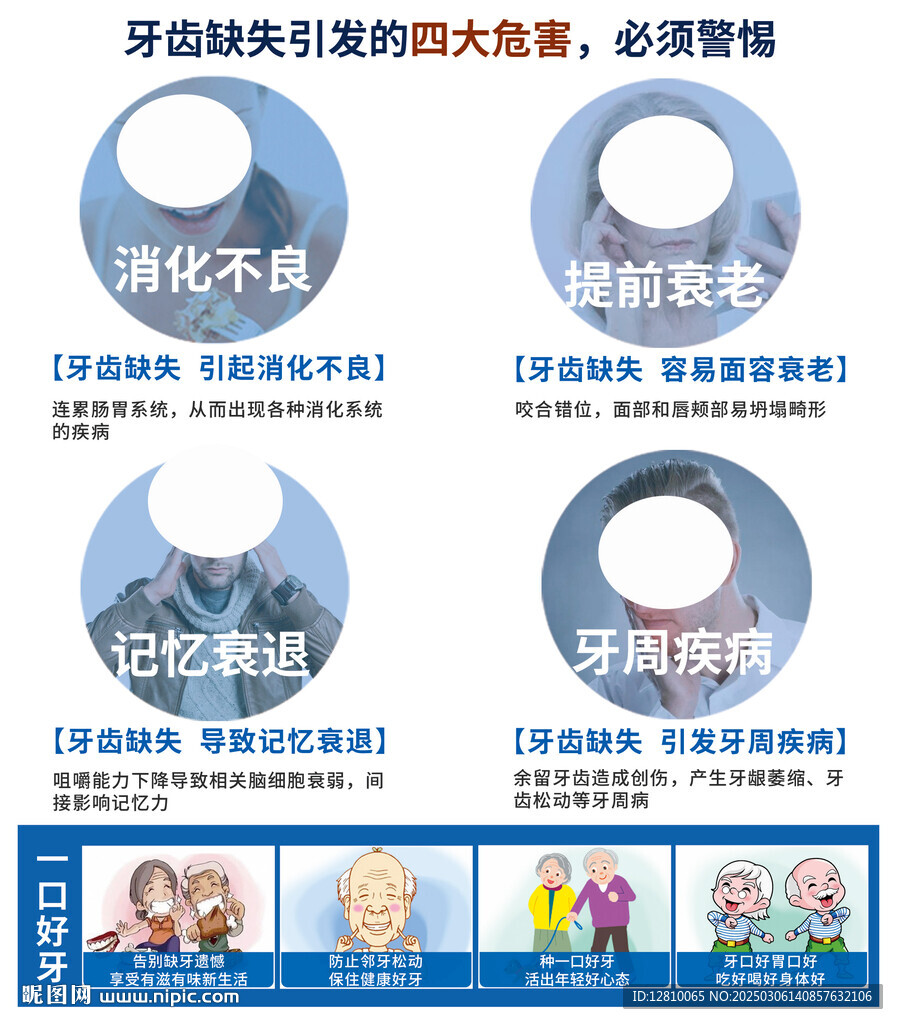 牙齿缺失宣传图